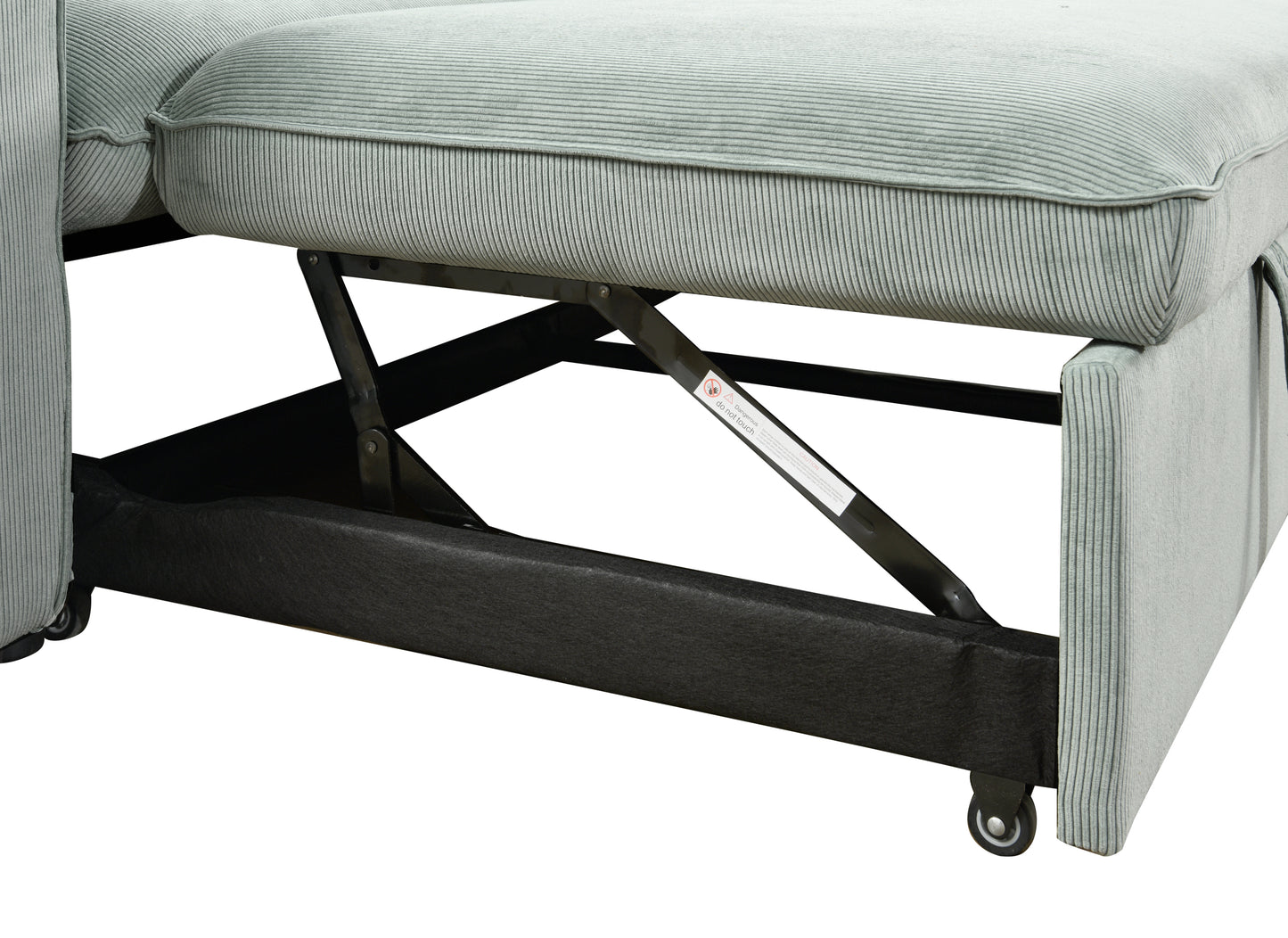 Sophia 78" Modern Light Green Linen Sleeper Sofa