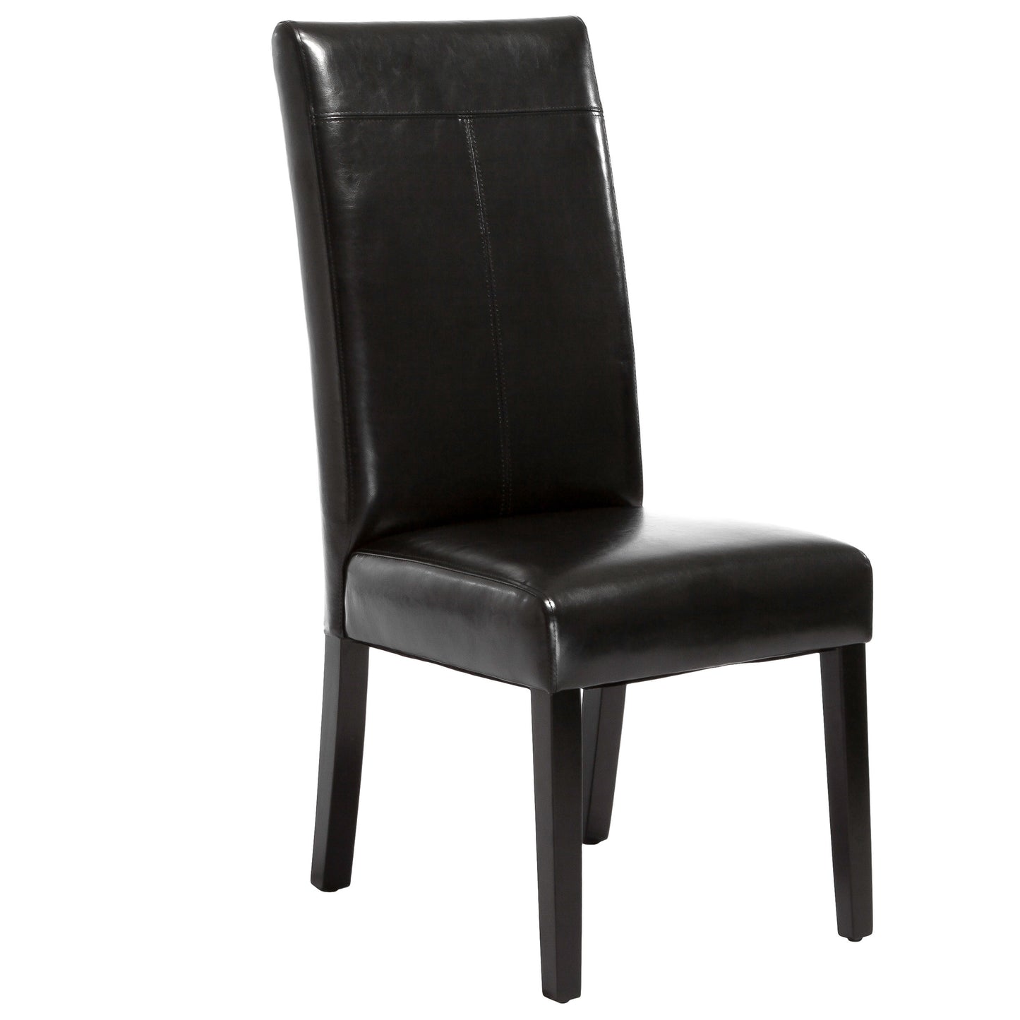 Hanford Modern PU Leather Side Chairs (Set of 2) Black