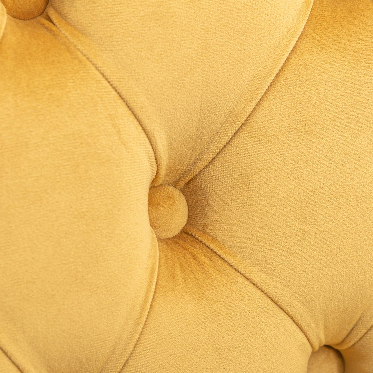 Nella 26" Velvet Counter Height Bar Stools with Black Legs Set of 2 Yellow