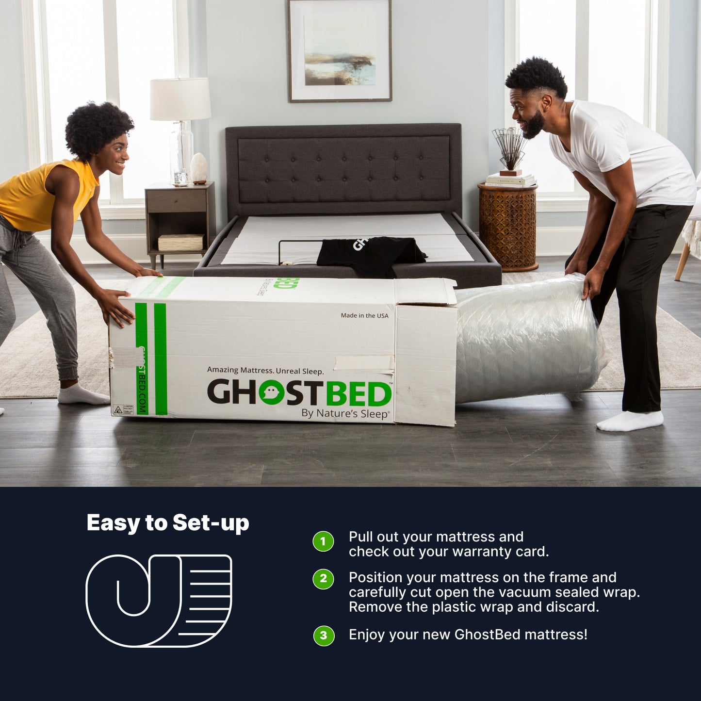 GhostBed 10" Memory Foam Mattress - Twin