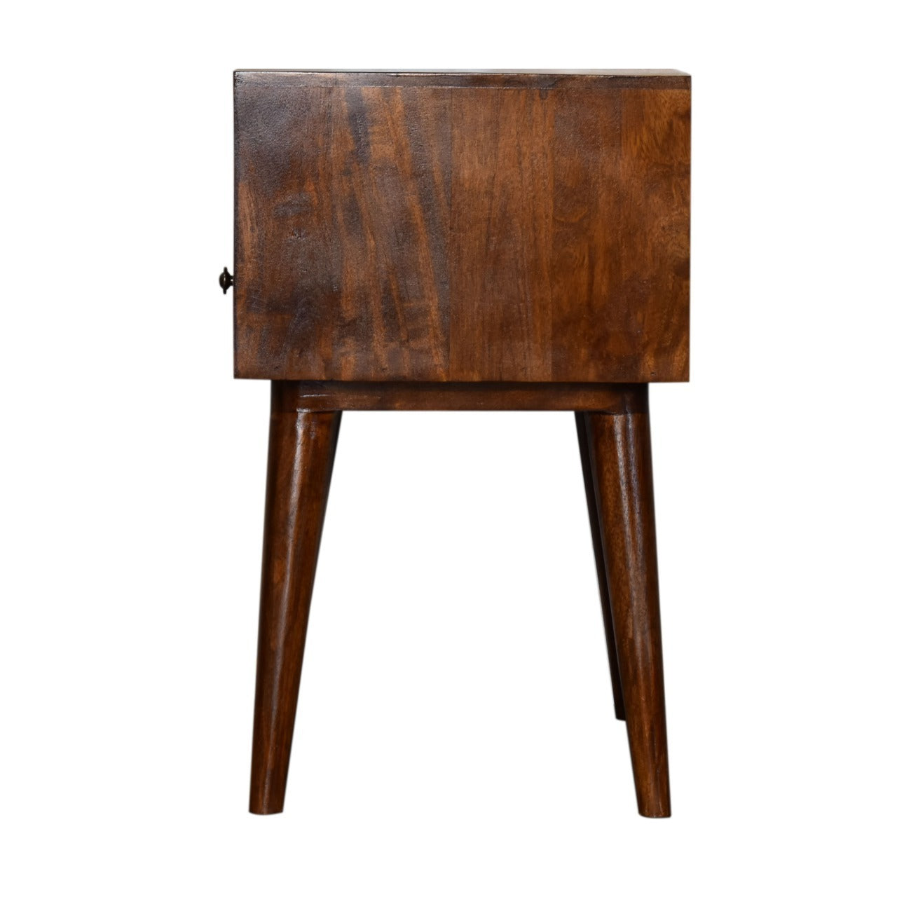 Elise Mid-Century Modern Chestnut Finish Nightstand