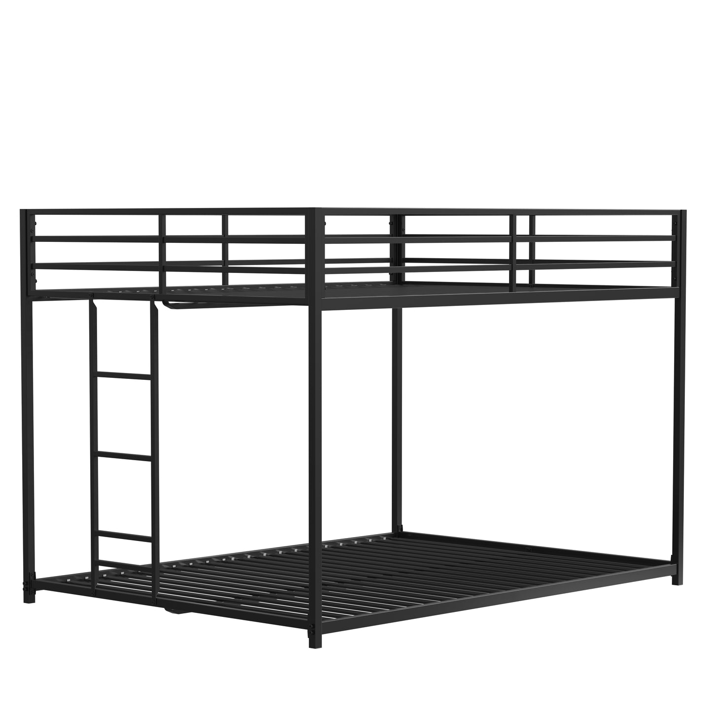 Adam Low Profile Metal Full over Full Bunk Bed , Black