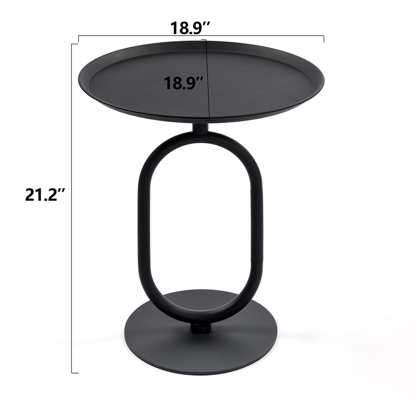 Lantern-shaped Metal End Table