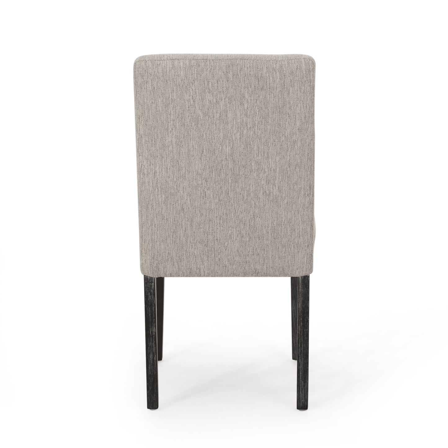 Bishop Transitional Upholstered Side Chairs (Set of 2) Light Gray