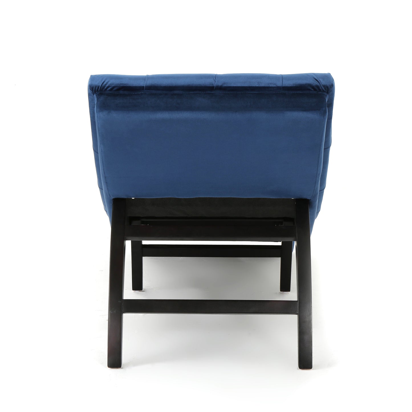 Nora Contemporary Tufted Velvet Chaise Lounge, Blue