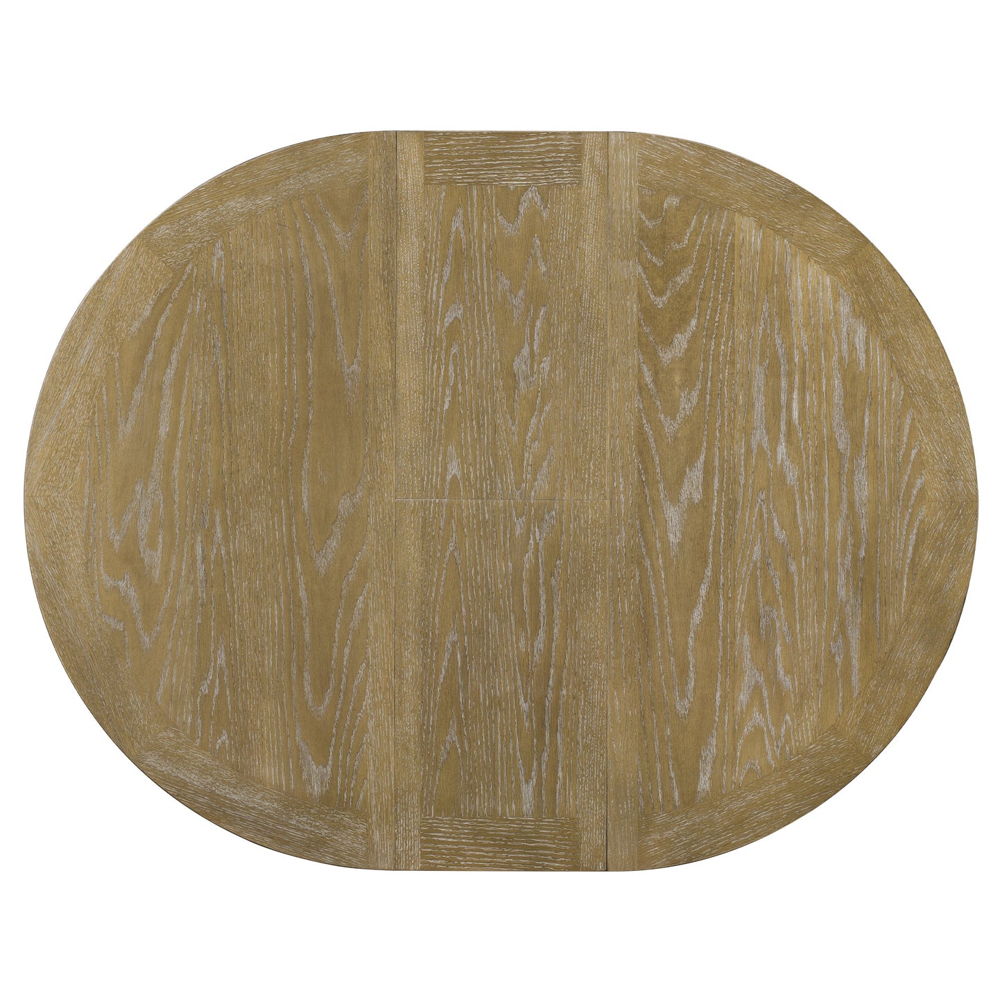 Calanthe Retro Functional Extendable Dining Table with a 12" Leaf for Dining Room and Living Room Natural Wood Wash