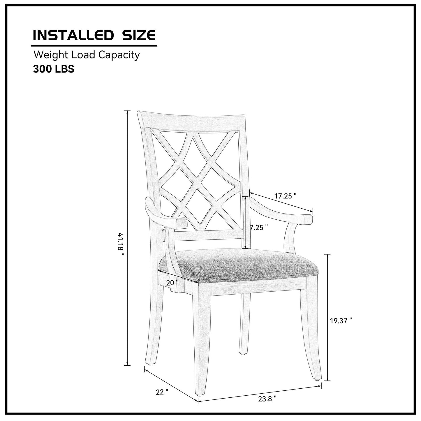Fable Mid-Century Modern Dining Arm Chairs (Set of 2) Oak