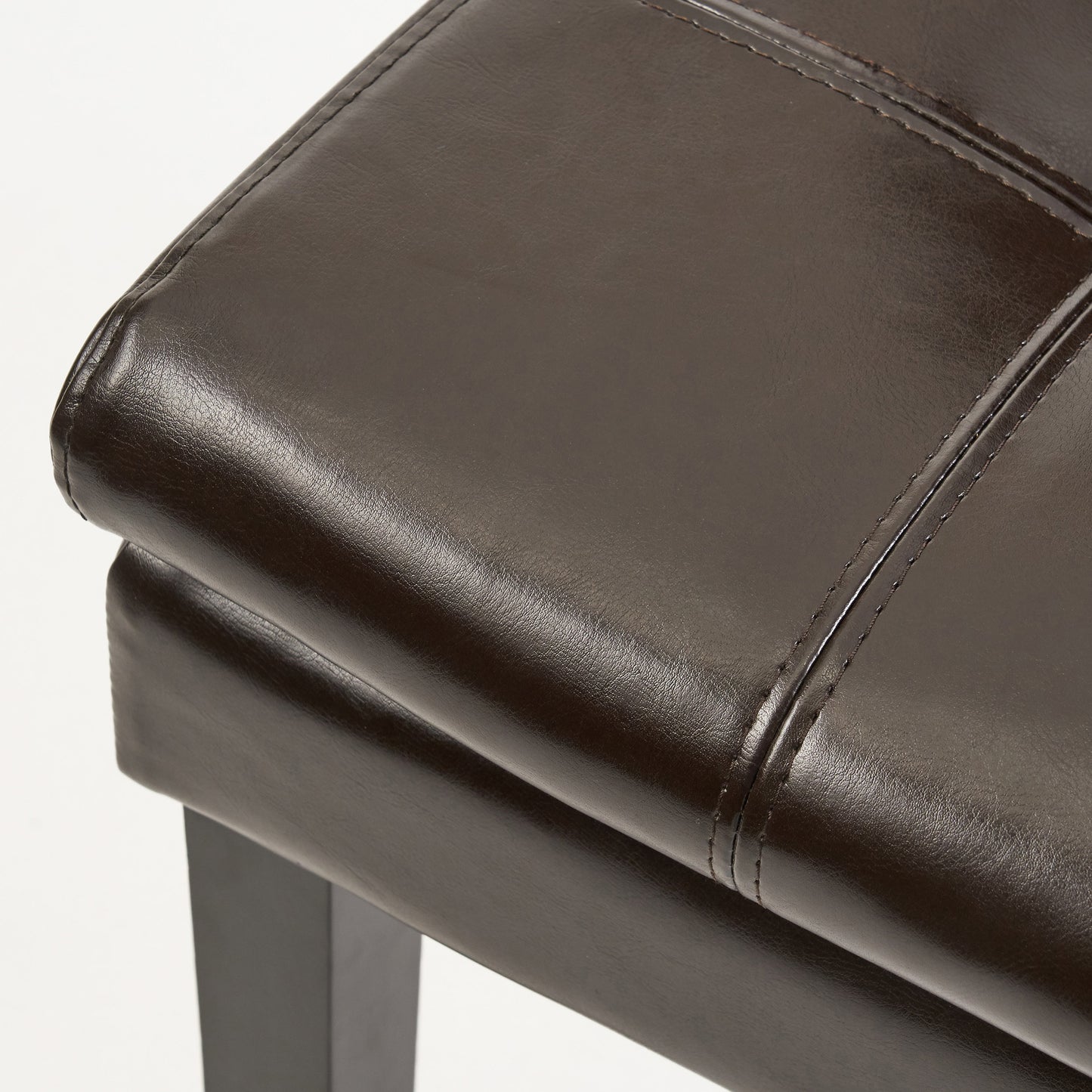 Tester Modern PU Leather Side Chairs (Set of 2) Brown