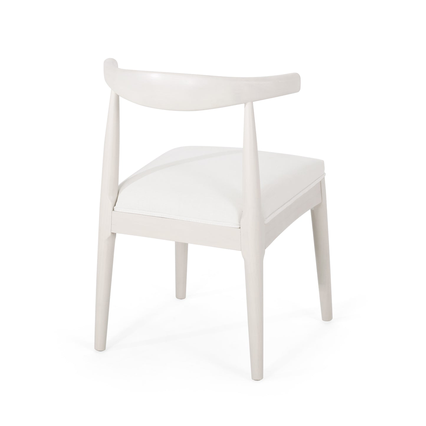 Daphne Mid-Century Modern Side Chairs (Set of 2) White