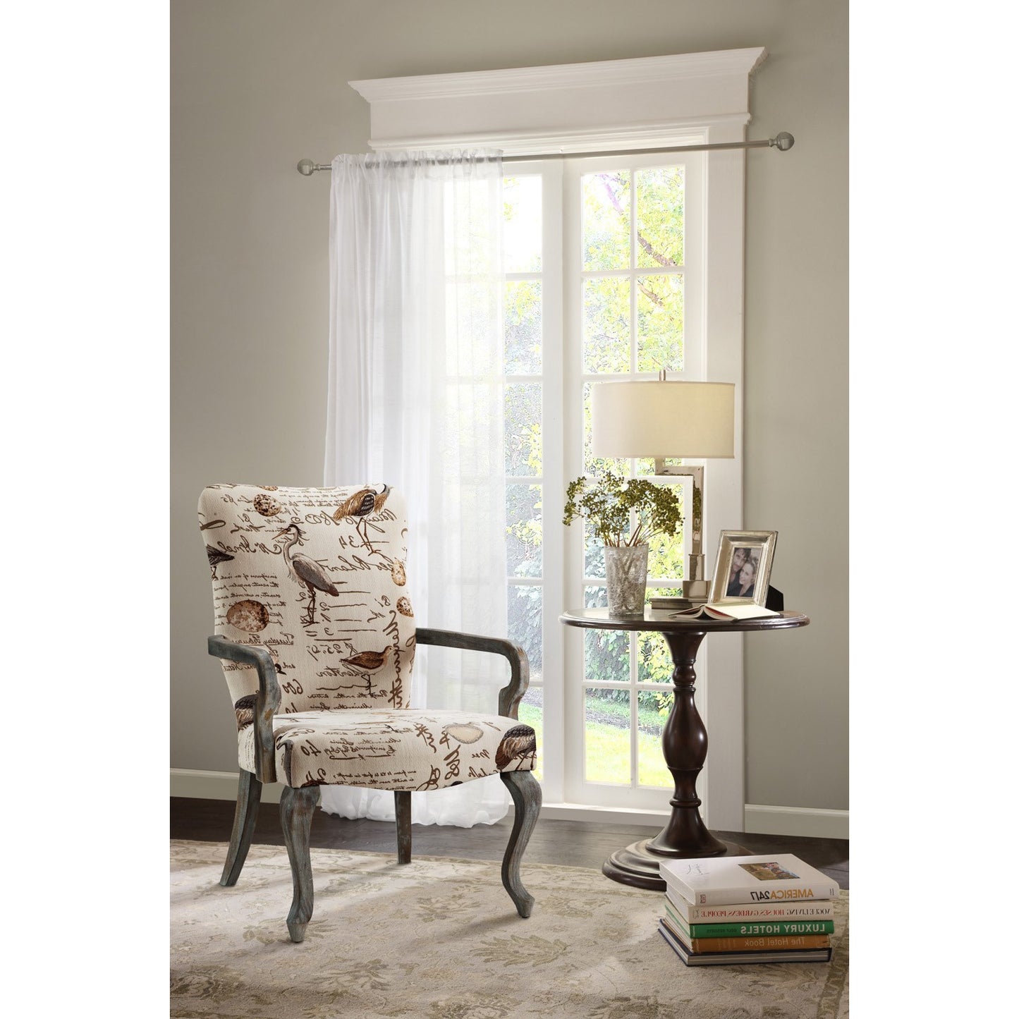 Lucille Traditional Queen Anne Accent Chair