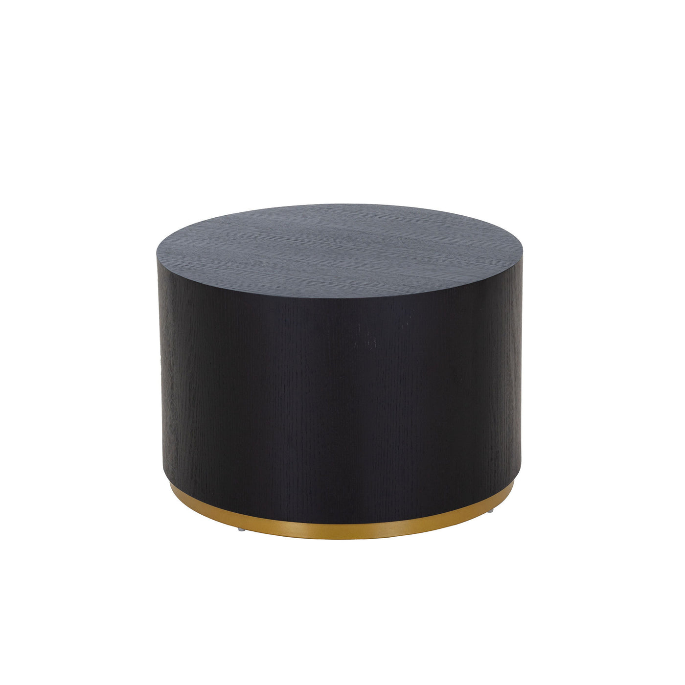 Justone Modern 3-Piece Accent Table Set - Black & Gold