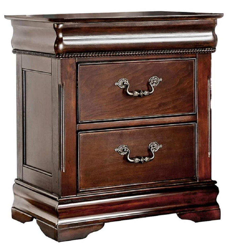 Brooks Traditional Solid Wood Nightstand in Cherry