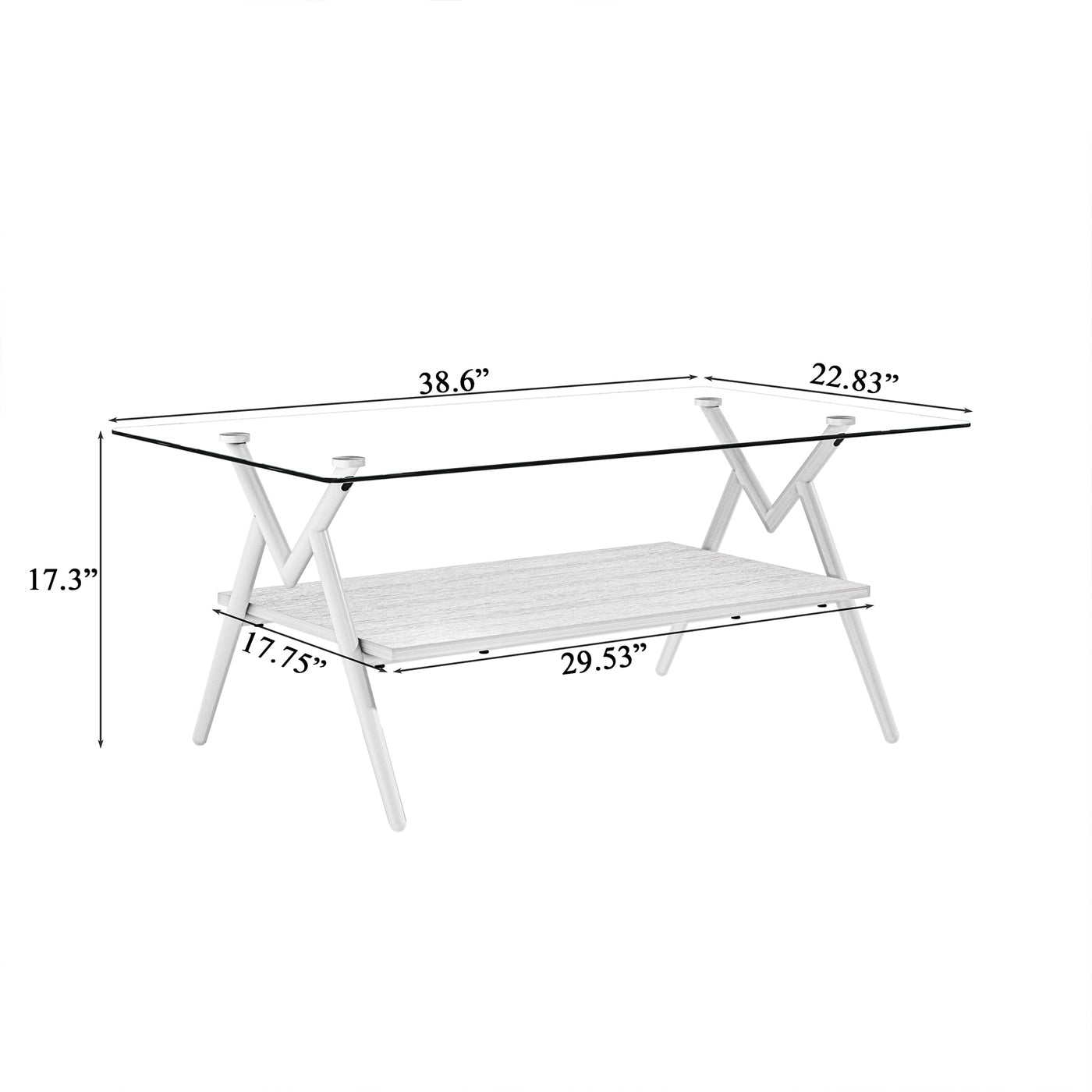 Penn Modern 3-Piece Accent Table Set, White