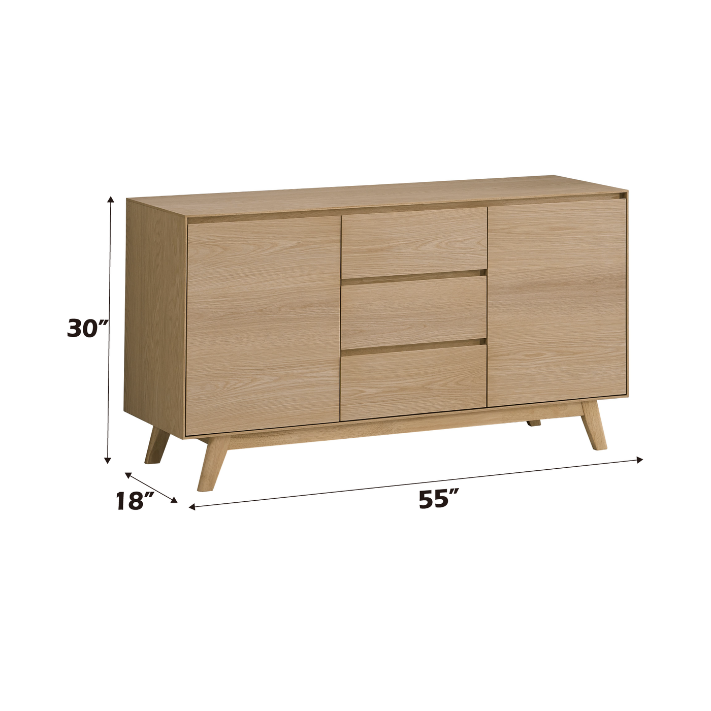 Kasem Oak Finish Server