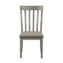 Adeline Vertical Slat Back Solid Wood Side Chairs (Set of 2) Gray