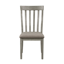 Adeline Vertical Slat Back Solid Wood Side Chairs Set of 2 Gray