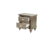 Ava Antique Silver / Champagne Finish Nightstand