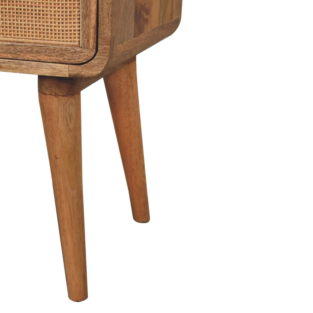 Floyd Close Knit 2-Drawer Nightstand with Rattan Drawer Front