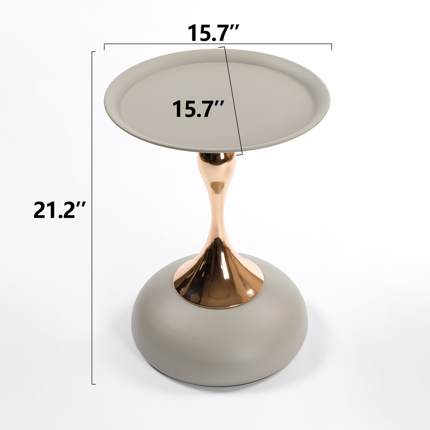 Ashlynn Modern Mermaid Tail Accent Side Table