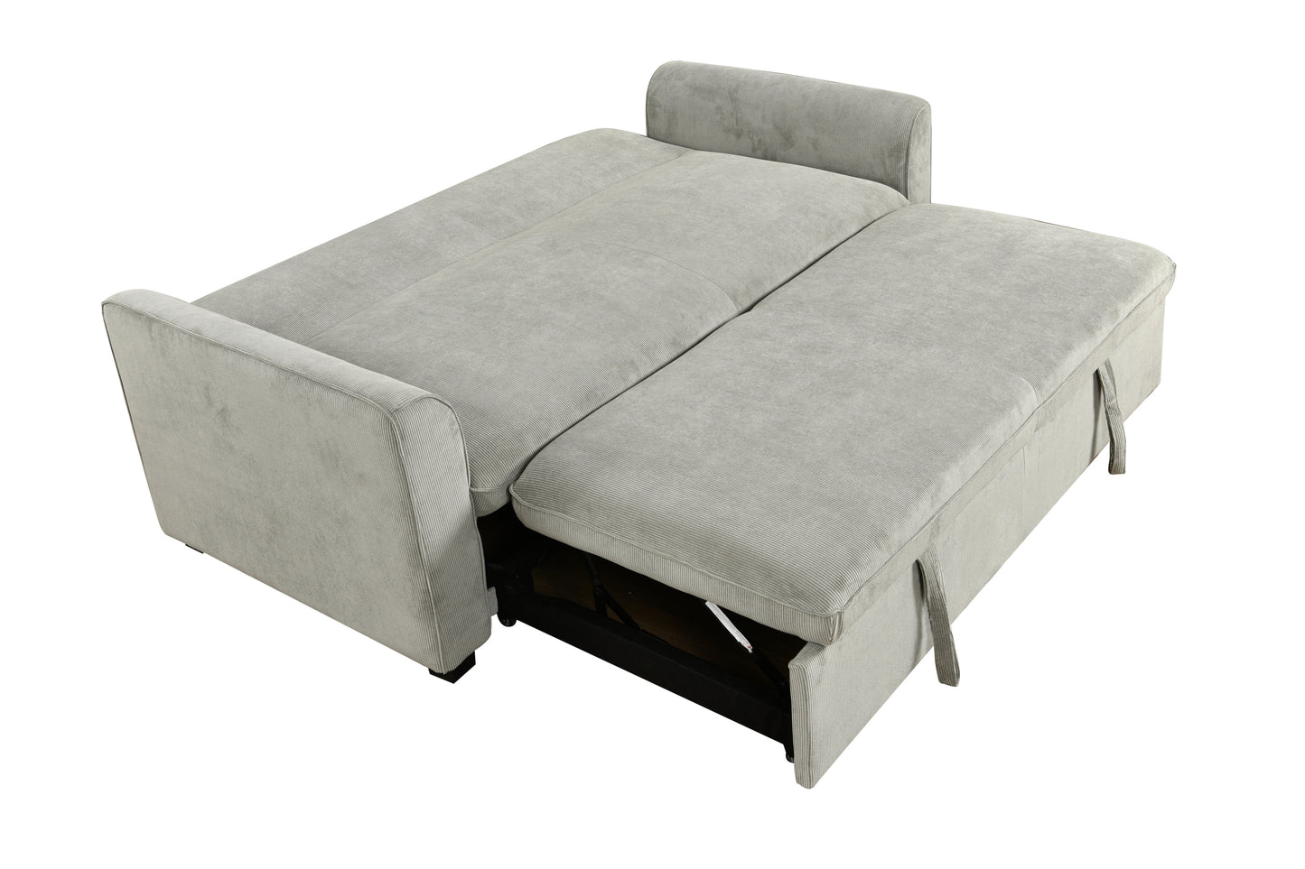 Sophia 78" Modern Light Gray Linen Sleeper Sofa