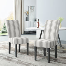 Faron Modern Upholstered Side Chairs (Set of 2) Gray