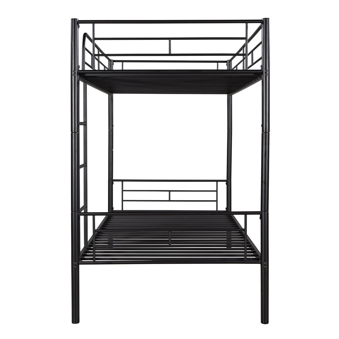 Henley Twin Over Twin Metal Bunk Bed, Black