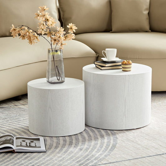 Uliana 2PC Coffee Table Set, White