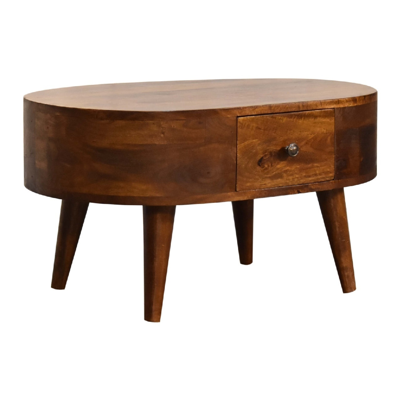 Rita Mini Chestnut Rounded Coffee Table