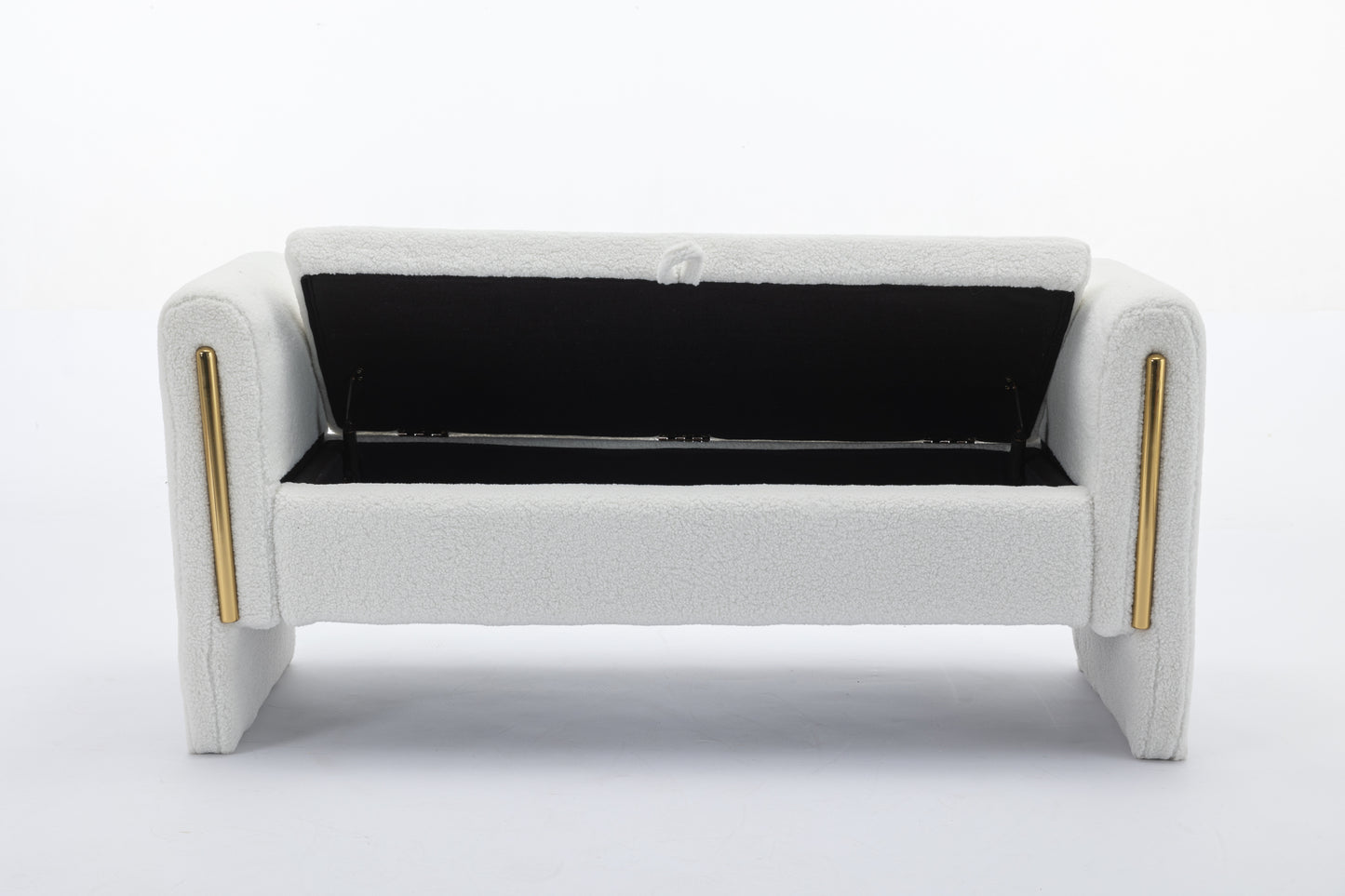 Cassidy Teddy Upholstered Bedroom Storage Bench - Ivory