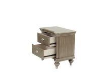 Ava Antique Silver / Champagne Finish Nightstand
