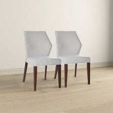Luca Light Grey Fabric Dining Chair Set Of 2