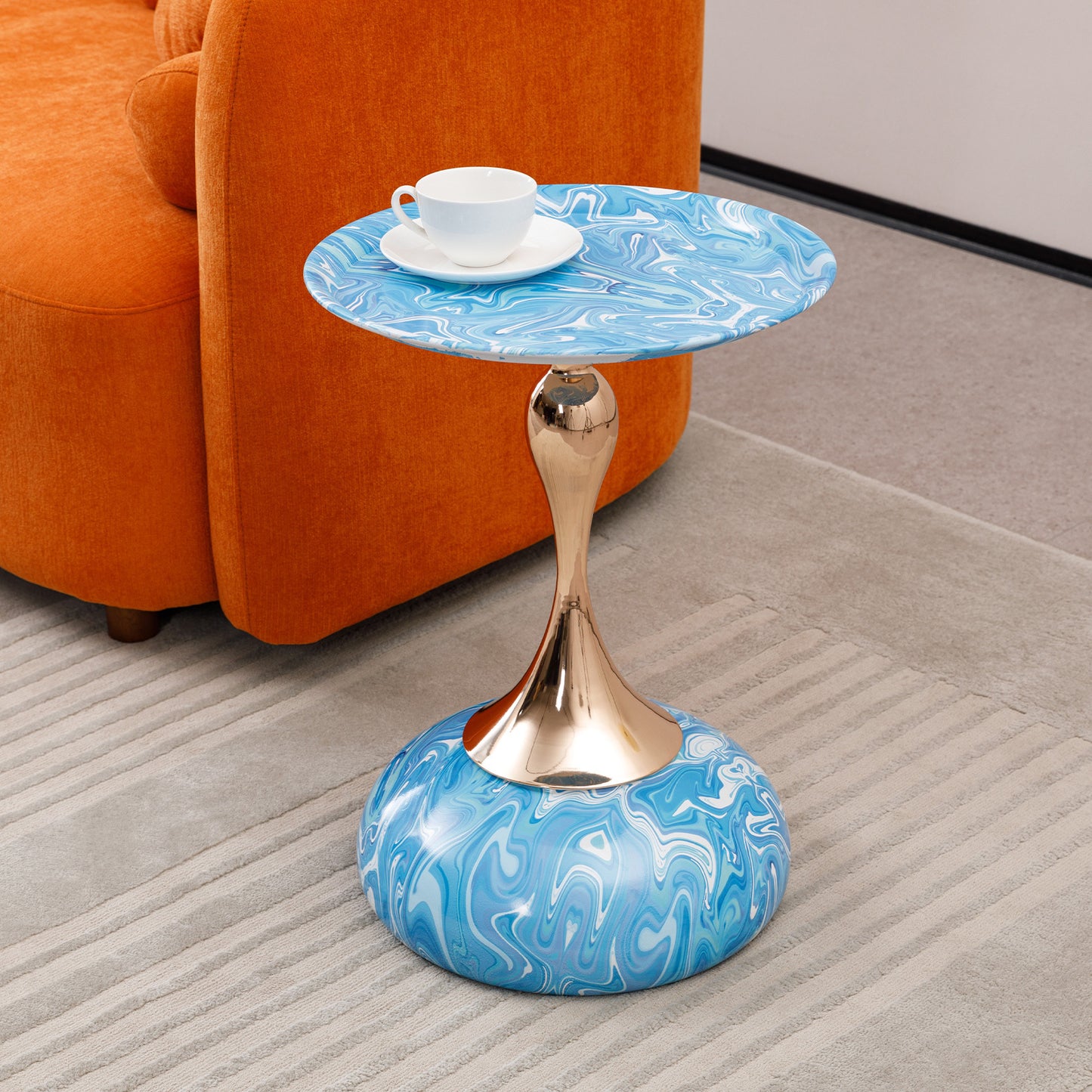 Ashlynn Modern Mermaid Tail Accent Side Table