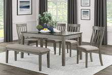 Adeline Vertical Slat Back Solid Wood Side Chairs (Set of 2) Gray