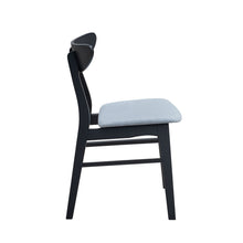 Ashby Mid-Century Modern Side Chairs (Set of 2) Black