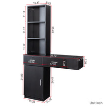 Melody Modern Multi-Layer Vanity, Black