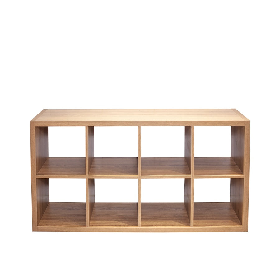 Zenith 8-Cube Bookshelf & Organizer - Walnut