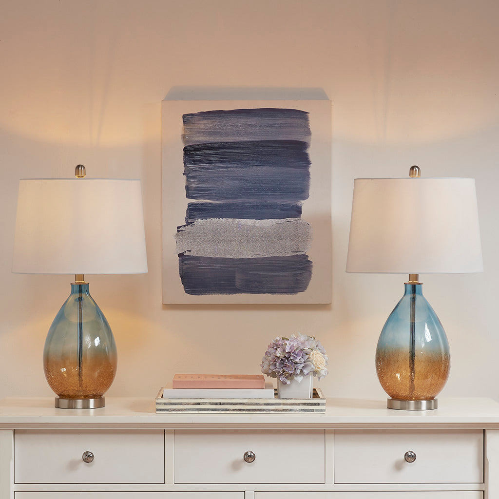 Cortina Ombre Glass Table Lamp (Set of 2)