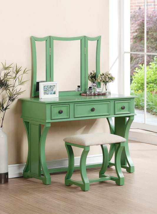 Lauren Modern 3PC Vanity Set - Apple Green