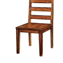 Amelia Solid Wood Slat Back Chair in Tobacco Finish (Set of 2)