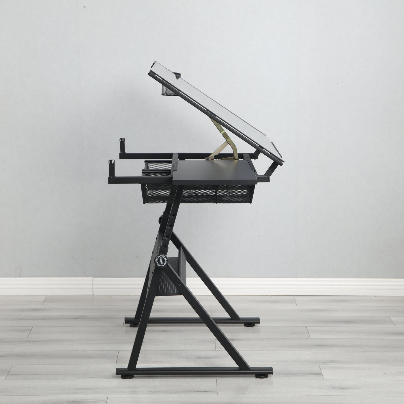 Hayward Furniture Modern Black Drafting Desk