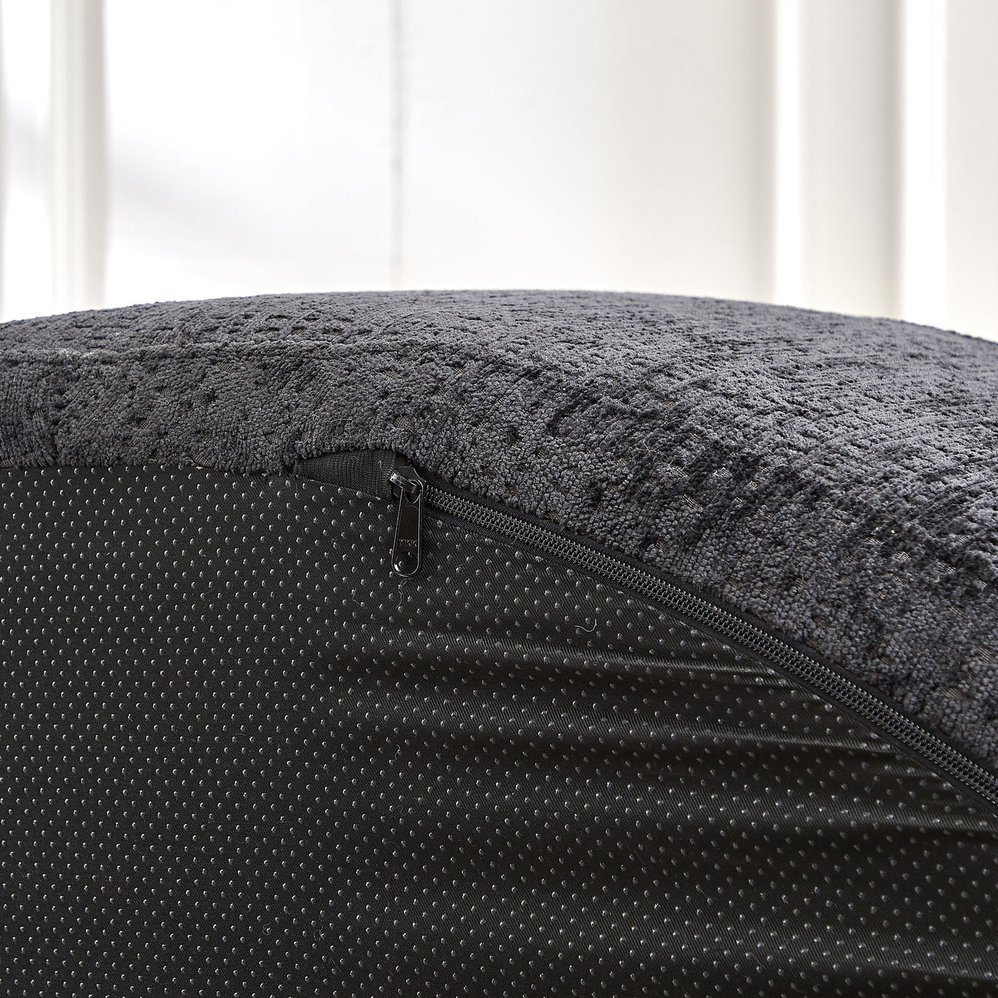 Fluffy Comfort: 55'' Chenille Black Sponge Modern Sleeper Chair for Any Space