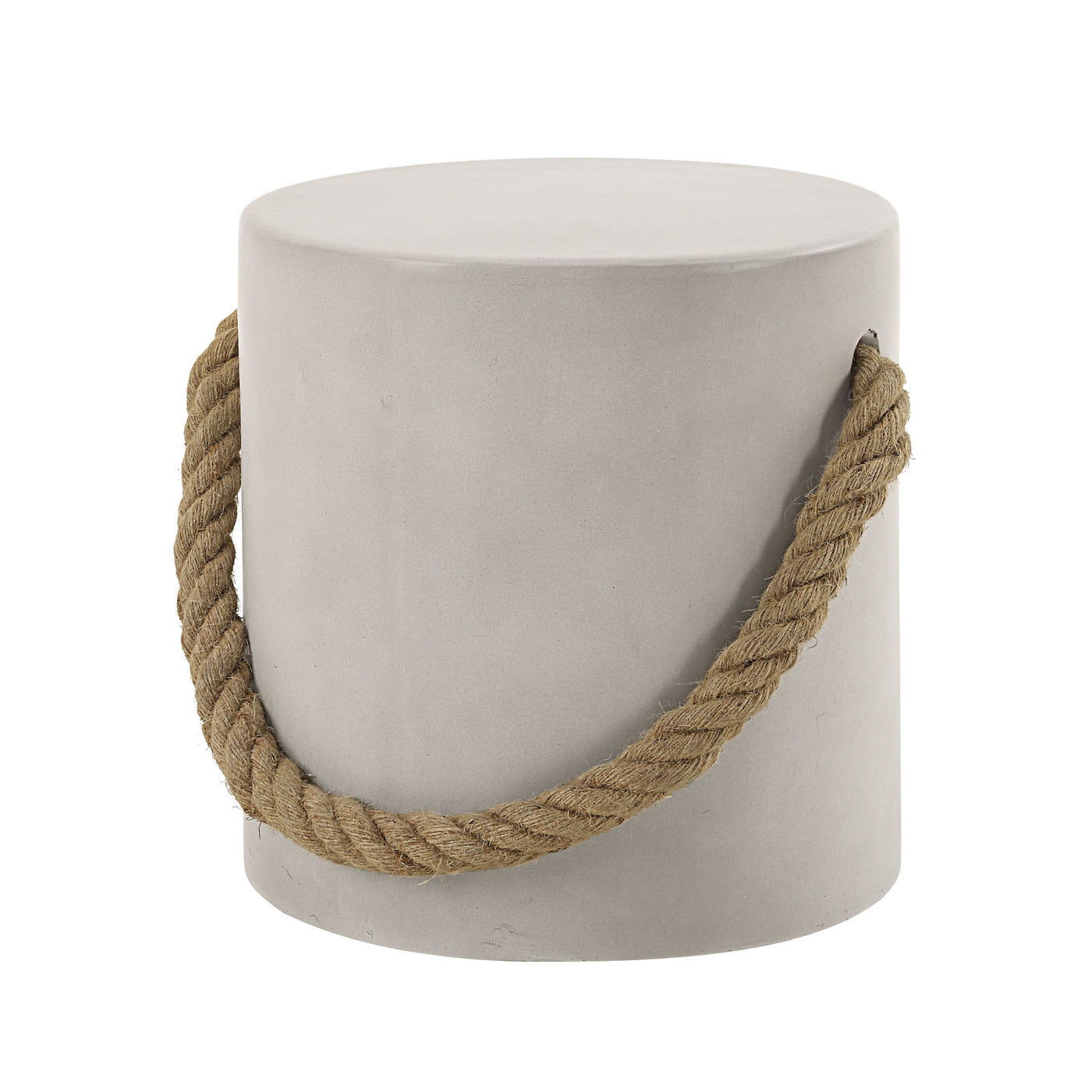 Gene Natural Gray Finish Fiber Concrete Accent Table