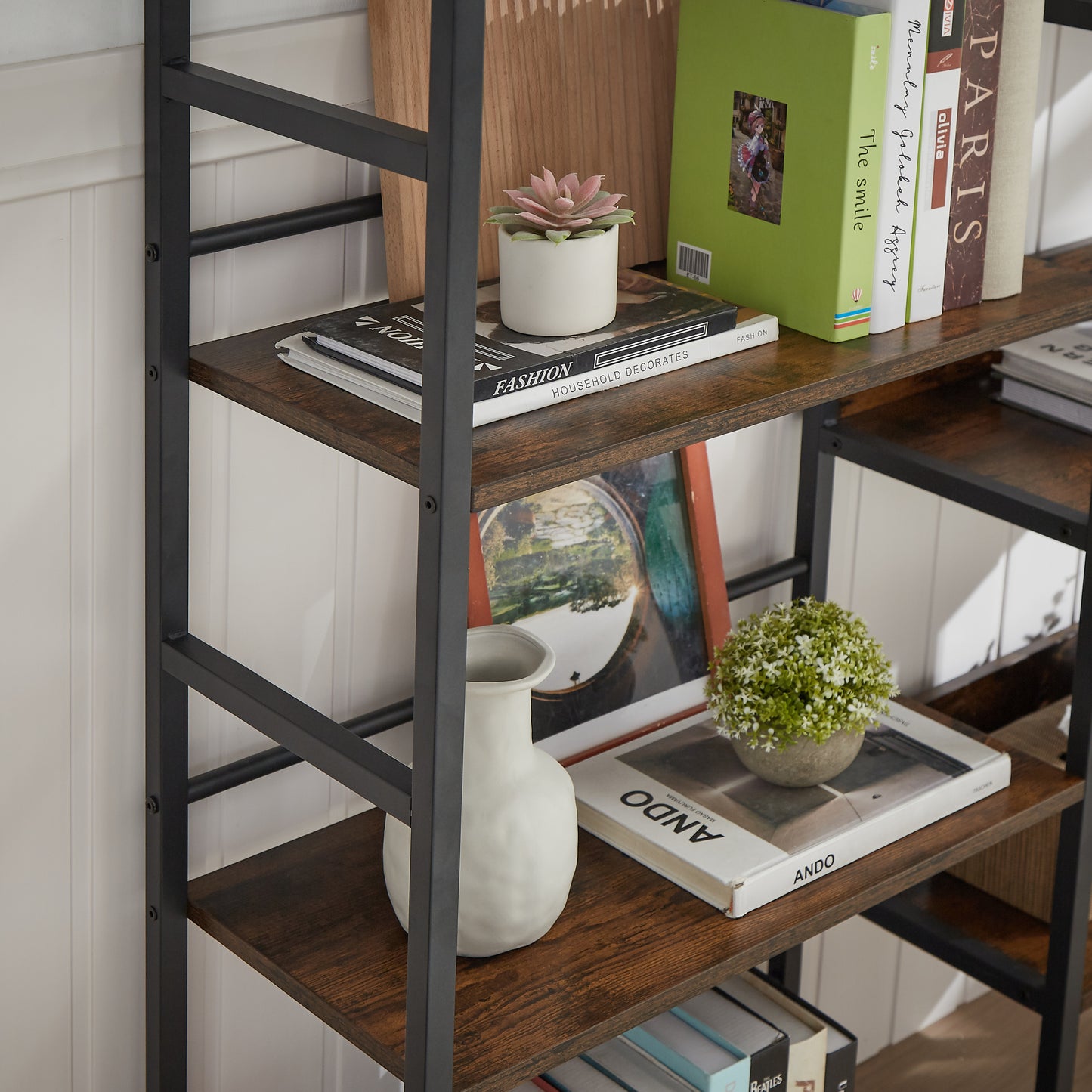 Triple Wide 5-shelf Bookshelves