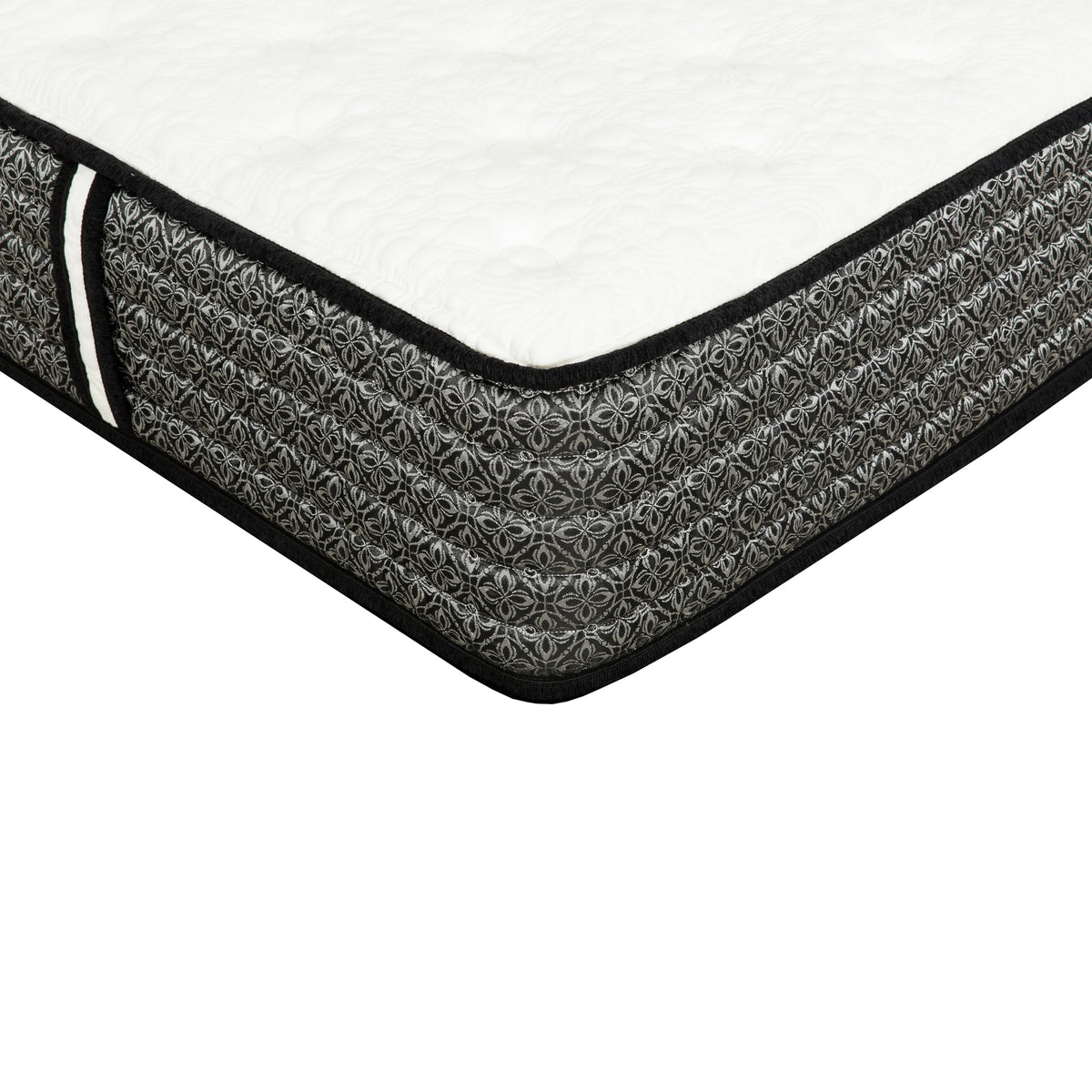 Premium 12 in. Pocket Coil Hybrid Mattress, Queen, Plush Gel Memory Foam Mattress, White/Gray