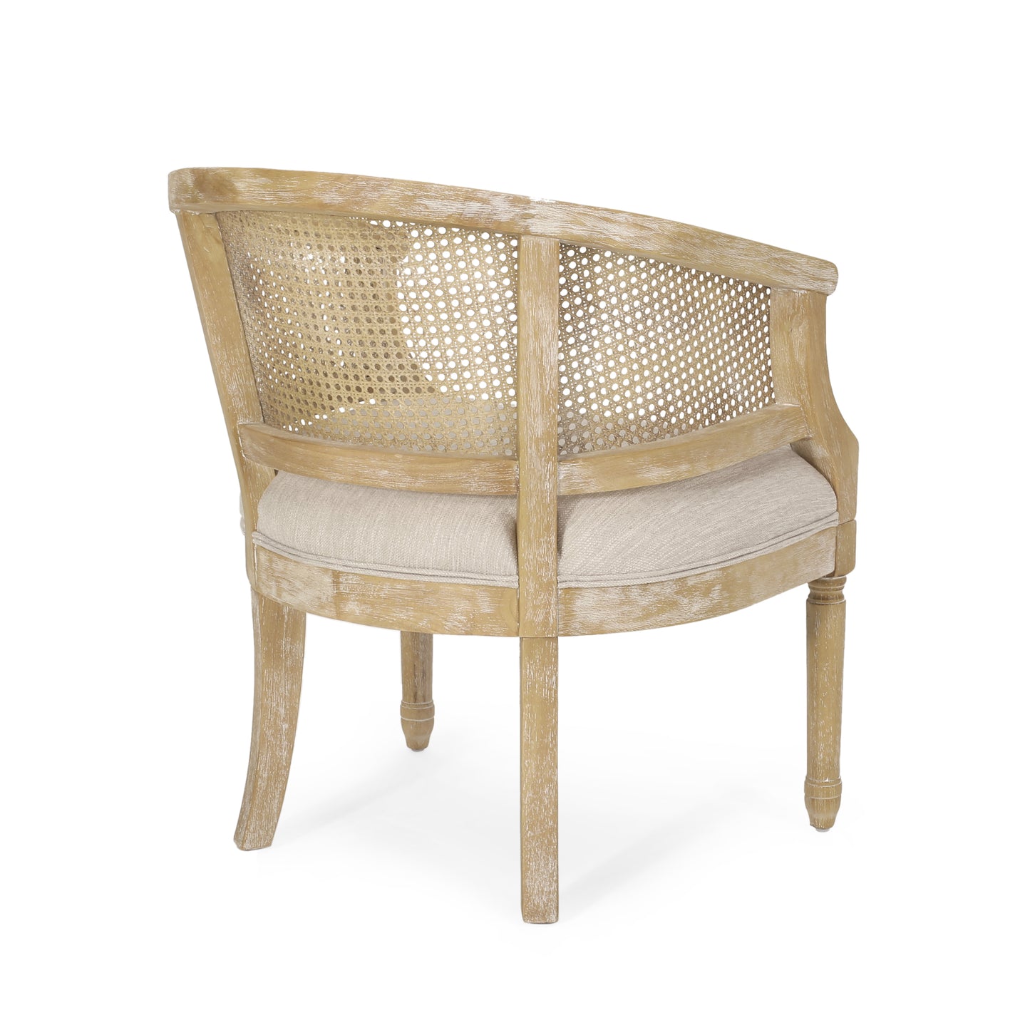 Winifred French Country Cane Back Accent Chair – Natural