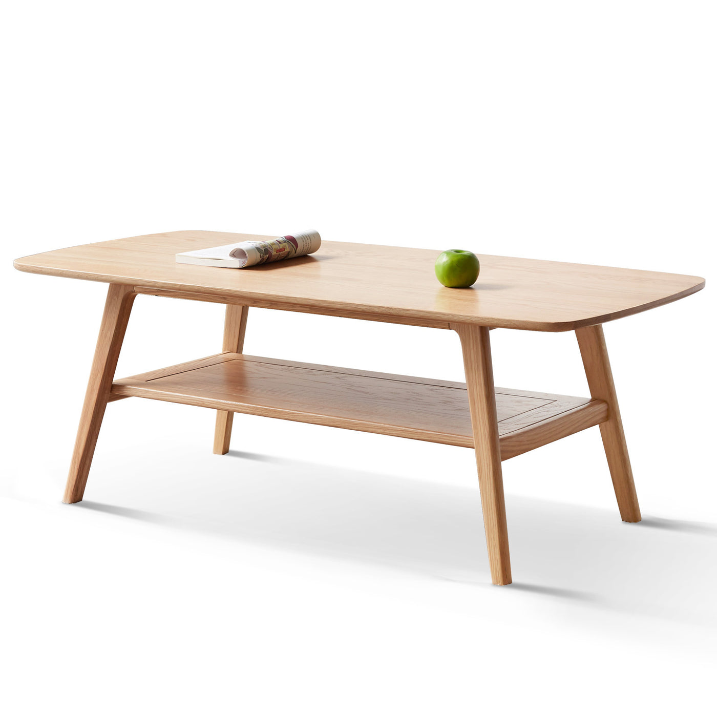 Saarinen Mid-Century Modern Solid Wood Coffee Table - Oak