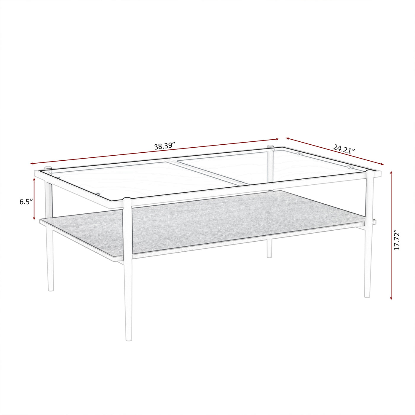 Langston Modern 3-Piece Accent Table Set, White