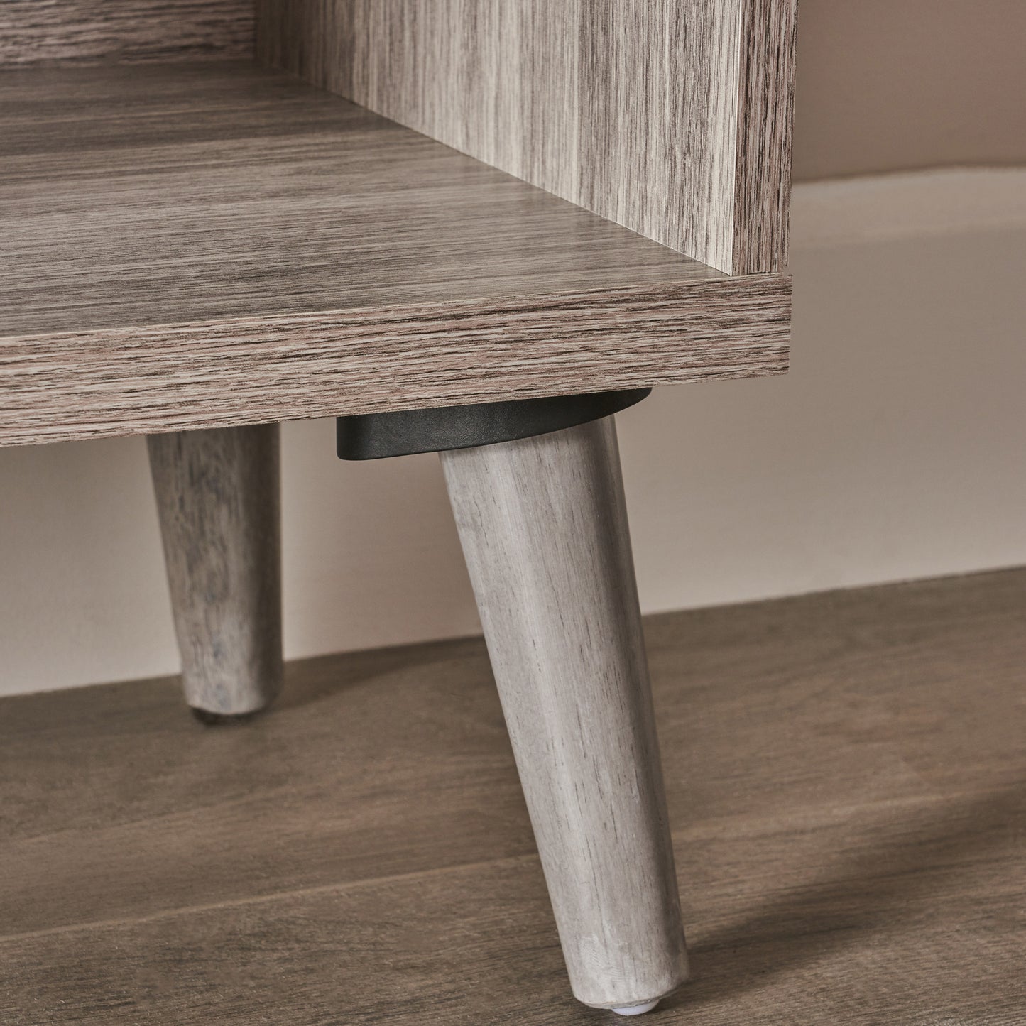 Rory Modern Weathered Gray Bookcase