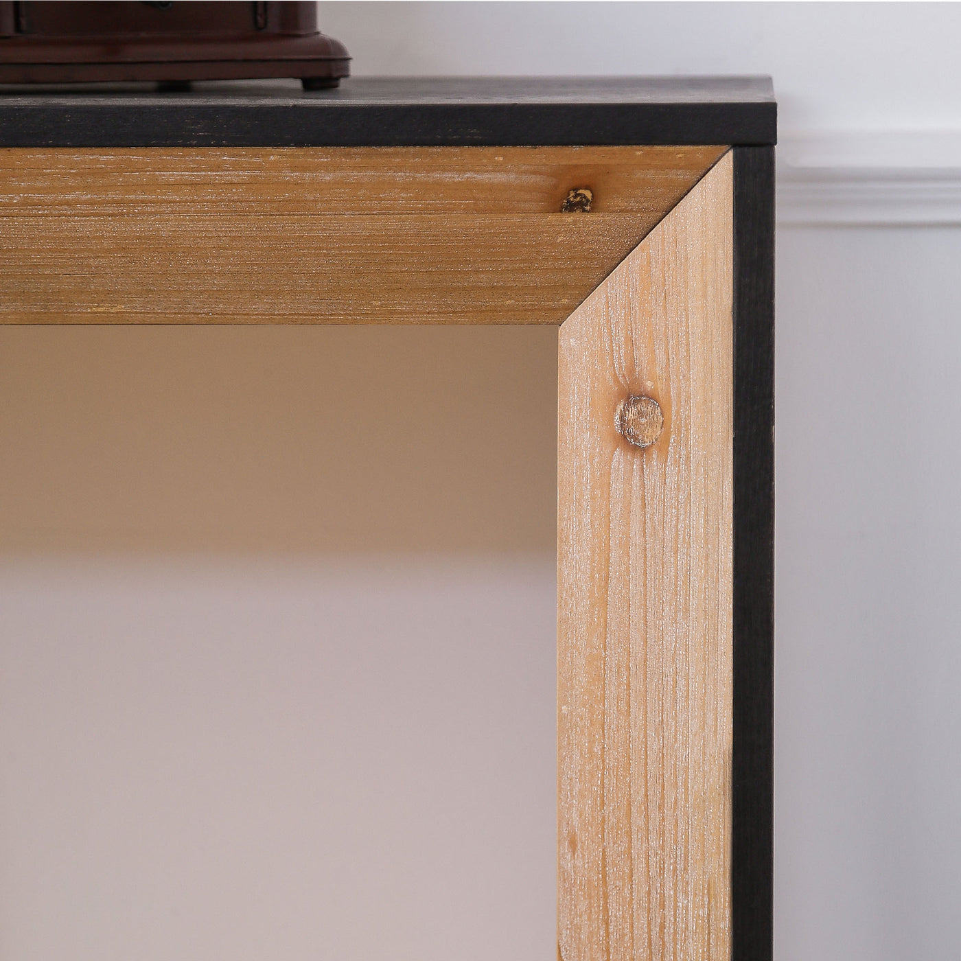 Cyrus Black / Natural Wooden Console Table