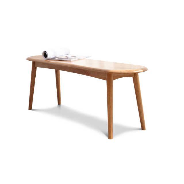 Dernel Solid Wood Bench in Natural Oak
